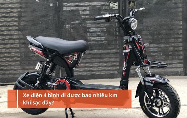 Xe đạp điện 4 bình chạy được bao nhiêu km?