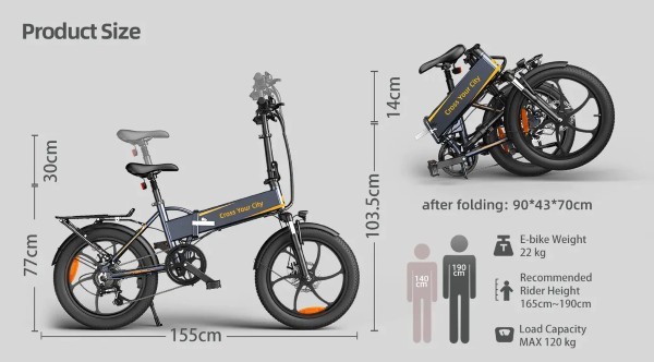 Xe đạp điện gấp gọn ADO EBIKE A20